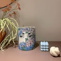 Bougie durable en cire de colza