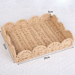 Cesta de Armazenamento Personalizada Artesanal Multifuncional Ecológica de Vime/Palha/Rattan com Borda Ondulada para Pão, Flores e Piquenique 2025 OEM - Product Image 3