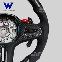 Volant en fibre de carbone adapté aux BMW G01 X5 G05 G20 G22 G30 M2 G87 M3 G80 M4 G82 G42 M5 F10 F20 F30 F90 F80 F82