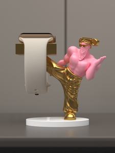 Base de support de charge décorative en résine pour Apple Watch 8e génération Love Style - Product Image 3