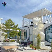 Maisons de construction en acier, logement de luxe, maison conteneur, approvisionnement en usine, personnalisation, utilisation en station balnéaire, capsule spatiale portable