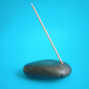 <span class=keywords><strong>Le</strong></span> plus bas prix tumble forme pavé noir pierres précieuses naturelles guérison Porte-Encens cadeau religieux - Product Image 4