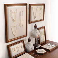 Présentoir de bijoux en gros pour diffusion en direct, support mural pour boucles d'oreilles et colliers, panneau d'affichage pour accessoires