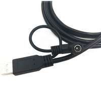 Cable USB Verifone doble paso de 14 pines 1,27 IDC USB 5,5X2,1mm Cable de alimentación CC para Verifone Vx805 Vx820 TPE