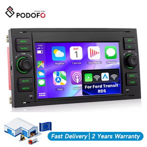 Podofo 2 DIN 7'' Car MP5 Player <b>Wireless</b> Carplay Android Auto Car Audio RDS for Ford Transit Fiesta Focus Galaxy Mondeo Fusion - Product Image 1
