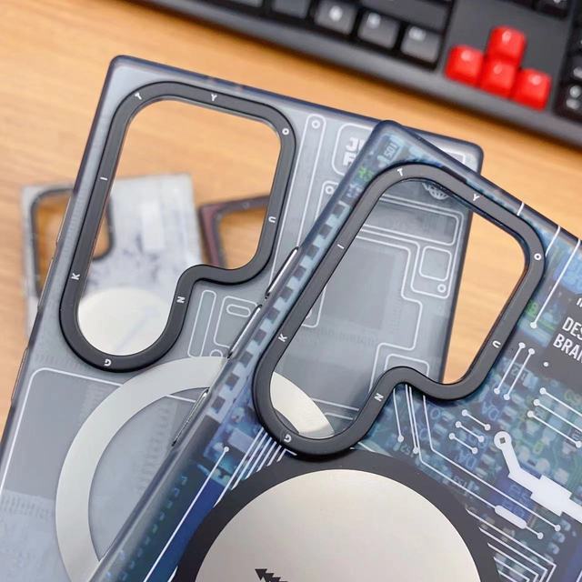YoungKit Technological Circuit Board Shockproof Magnetic Case for S24 Ultra