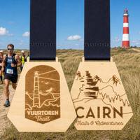 Médaille Sportive Personnalisée en Bois Écologique Gravée au Laser pour Course à Pied, Trail, Marathon – Récompense de Finisseur – Vente en Gros
