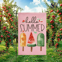 En gros, inserts vierges pour drapeaux de jardin pour sublimation, 30x45cm, bannières murales imprimées personnalisées double face et accessoires de présentation