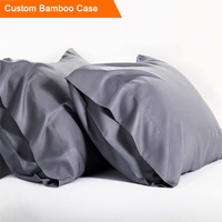 Taie d'oreiller personnalisée en microfibre/polyester/bambou biologique/100% coton, housse de taie d'oreiller en microfibre