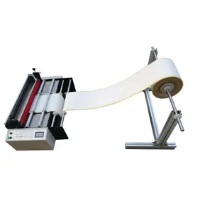 Máquina de corte de tecido de plástico pe, mini máquina automática portátil de tecido para tecido