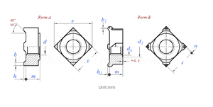 Bouchon à vis de soudage par points carré à quatre coins en acier au carbone DIN928 M4-<span class=keywords><strong>M26</strong></span> écrous bout à bout à usage automatique pour l'application minière - Product Image 2