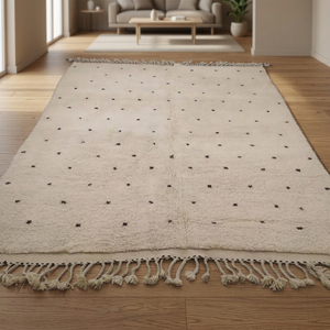 High Quality Handmade Beni Ourian <b>Rug</b> with Organic Wool Bohemian Style High Pile for Home Use - Product Image 4