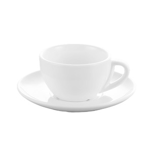 Ceramic Coffee <b>Cup</b> <b>Set</b> Pure White Solid Color Home Office Tableware 12383 Chaozhou Origin - Product Image 5
