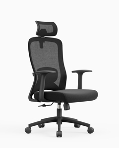 Silla de Oficina Ejecutiva Ergonómica Moderna y Contemporánea de Cuero Genuino, con Elevación a Gas, Giratoria, Ajustable y Plegable, para Hospital u Hotel - Product Image 1