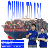 Transitaire maritime Chine-USA LCL FCL DDP Service taxes payées Vêtements Chaussures Sacs Marchandises de détail Amazon FBA 3PL Entrepôt Océanique
