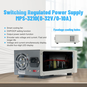 แหล่งจ่ายไฟแบบสวิตชิ่งควบคุมแรงดันไฟฟ้า 32V 10A ราคาดี ปรับค่าได้แม่นยำสูง พร้อมปุ่มปรับแบบดิจิตอล - Product Image 3