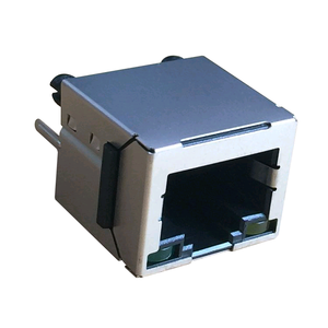Supply foremost Type <span class=keywords><strong>10</strong></span>/100Base-T Magnetic Vertical DIP RJ45 connector with 180 grees - Product Image 3