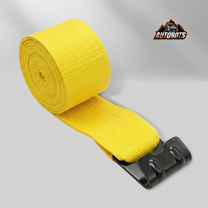 Correas de Amarre AUTOBOTS de 4" x 30' con Gancho Plano, Correas de Alta Resistencia para Control de Carga en Camiones y Remolques de Plataforma - Product Image 1
