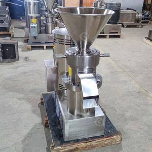 Salsa de pimienta 50 kg/H Molinillo de línea de maní Molino coloidal Emulsión Miller Máquina de mantequilla de nueces para nueces - Product Image 2