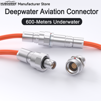 Connecteur étanche IP68 pour robot sous-marin, série 00W/0W/1W/2W/3W/4W, 2-48 broches, prise FVG 600 mètres, prise fixe HVG