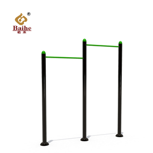 Barre Orizzontali Doppie per Fitness all'Aperto, Barra per <span class=keywords><strong>Trazioni</strong></span> con Tubo Zincato 300x12x260cm, Attrezzatura per Palestra all'Aperto Baihe BH22-19608 - Product Image 1
