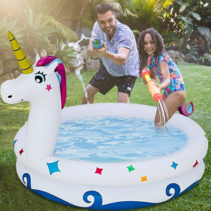 Piscine gonflable licorne Hongcheng 150x90cm, jouet aquatique pour enfants, pour jardin et maison - Product Image 2