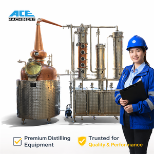 CE 200L 4-Plate Column Still Distiller AISI 304 Steam Jacket Copper Condenser Electric Heated for Whisky Rum Vodka Craft Spirit - Product Image 6