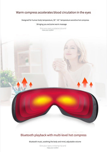 Nouveau masseur oculaire chaud/froid intelligent avec musique, vibration par airbag, contrôle de la chaleur et du temps pour améliorer le sommeil - Product Image 5