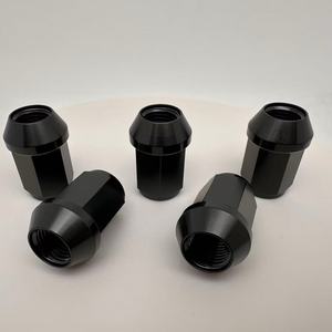 Gr5 Ti6al4v Hex 19Mm M14 X1.5 Mm Đóng <span class=keywords><strong>End</strong></span> Đen Titan Bánh Xe <span class=keywords><strong>Nut</strong></span> Cho Xe - Product Image 4