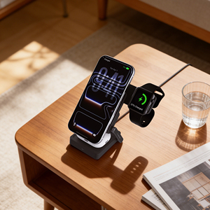 Support de charge 3-en-1 pour plusieurs appareils <span class=keywords><strong>Apple</strong></span> - <span class=keywords><strong>iPhone</strong></span> 17 16 15 14 Pro Max 13 12 <span class=keywords><strong>11</strong></span> <span class=keywords><strong>Watch</strong></span> <span class=keywords><strong>et</strong></span> Ultra Series - Airpods 4 3 Pro - Product Image 6