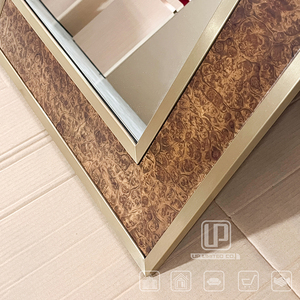 Special Design <b>Rectangle</b> Large Gold Aluminium Frame <b>Mirrors</b> Led <b>Wall</b> Bathroom Hotel <b>Mirror</b> With Led Light UP-3005 <b>Mirror</b> With Le - Product Image 4
