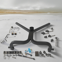 Pièces et accessoires de VTT UTV en métal robuste personnalisés en usine Support de support de pneu de secours en acier enduit de poudre Support de stockage