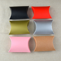 Boîtes à bonbons en forme de coussin personnalisées pour emballer des cadeaux de sucre, boîtes à emporter, boîte d'emballage pour tarte aux pommes et aux fruits