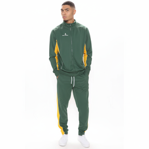 Trajes de chándal personalizables de alta calidad para hombre, cierre de cremallera, opciones de talla grande, última moda deportiva, gimnasio de invierno, precio bajo a granel - Product Image 1