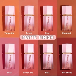 Nuevo Rubor Vegano de Larga Duración con Punta de Esponja Suave y Pigmentada para Maquillaje Facial, Tinte Mate para Mejillas, Rubor Dewy, Marca Privada - Product Image 2
