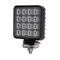 Projecteur de travail LED personnalisable en usine 12V, étanche IP68, 6000K, 16W, pour remorque/camion de pompiers/camionnette/camion/tracteur