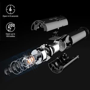 Private Label Rechargeable Corkscrew <b>Wine</b> Bottle Openers Electric <b>Wine</b> Bottle Opener for Gifts - Product Image 2