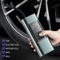 Compresseur d'air portable 150 PSI en métal à double cylindre, gonfleur de pneus rapide Type-C 6000 mAh pour MPV, motos et vélos