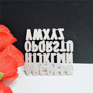 DIY 26 letras inglesas Metal acero al carbono plateado armadura tallada grabado troquel Manual grabado cuchillo de <span class=keywords><strong>corte</strong></span> - Product Image 4