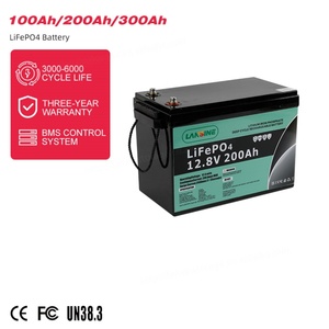 100Ah 200Ah แบตเตอรี่ลิเธียมไอออน12.8V แบบชาร์จไฟได้ LiFePO4แบตเตอรี่เก็บพลังงานแสงอาทิตย์300Ah โรงงานมืออาชีพ - Product Image 1
