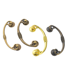 Chinese Style Antique Bronze Zinc Alloy Cabinet Ring Handle Set 96mm Hole Spacing Durable Furniture Hardware - Product Image 5