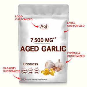 GMP fabrika kaynağı OEM sarımsak yumuşak kapsüller sarımsak yağı organik özü yumuşak jel gıda takviyeleri - Product Image 2