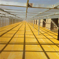Panneaux de grille moulés en fibre de verre FRP GRP, personnalisés, multicolores, 38x38mm, pour plateformes de drainage, clôtures et passerelles