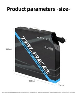 Câble de frein intérieur de vélo TRLREQ, revêtu, surface lisse sans friction, universel, pièces de câble de vitesses pour cyclisme, noir - Product Image 4