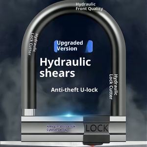Serrure de <span class=keywords><strong>vélo</strong></span> antivol pour <span class=keywords><strong>vélo</strong></span>/moto/tricycle antivol <span class=keywords><strong>à</strong></span> piles antivol U serrure de <span class=keywords><strong>vélo</strong></span> avec cisaillement anti-hydraulique - Product Image 3