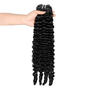 מחיר המפעל burmese שיער מתולתל גלם בתולה cuticle מיושר cuticles שיער ברזילאי sems ספק - Product Image 6