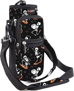 Adjustable Shoulder <b>Strap</b> Neoprene <b>Water</b> <b>Bottle</b> Holder Pouch 40 oz <b>Bottle</b> Carrier Soft Handle Large Capacity Washable Feature - Product Image 5