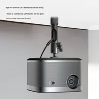 Soporte de Pared y Techo para Proyector de Aluminio Ajustable de 27-40 cm, Color Blanco y Negro, para Hoteles y Alojamientos