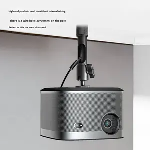 Soporte de Pared y Techo para Proyector de Aluminio Ajustable de 27-40 cm, Color Blanco y Negro, para Hoteles y Alojamientos - Product Image 4