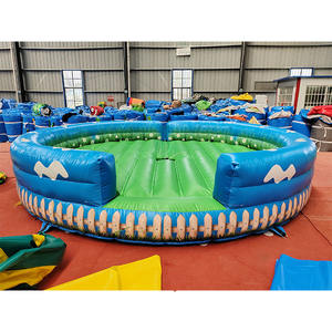 Tapis de rodéo interactif électrique gonflable de 5 m en PVC, capacité de 300-500 kg pour 5-10 passagers, portable - Product Image 2